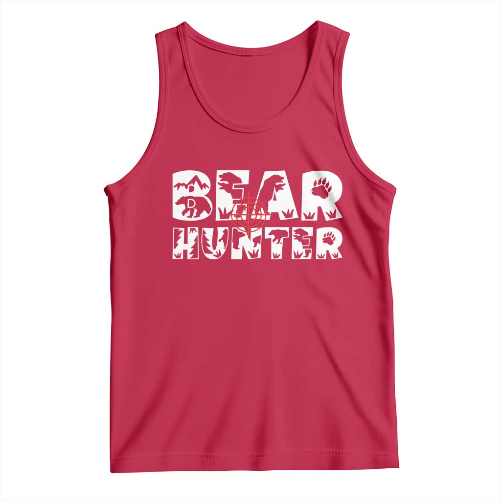 Bear Hunter Tank Top Outdoor Adventure Gift - Wonder Print Shop
