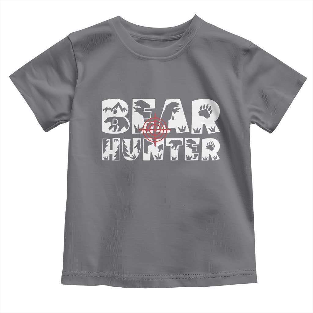Bear Hunter Toddler T Shirt Outdoor Adventure Gift - Wonder Print Shop