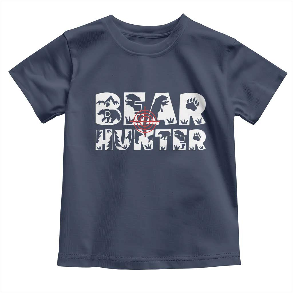Bear Hunter Toddler T Shirt Outdoor Adventure Gift - Wonder Print Shop