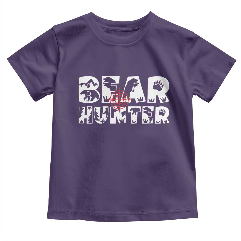 Bear Hunter Toddler T Shirt Outdoor Adventure Gift - Wonder Print Shop