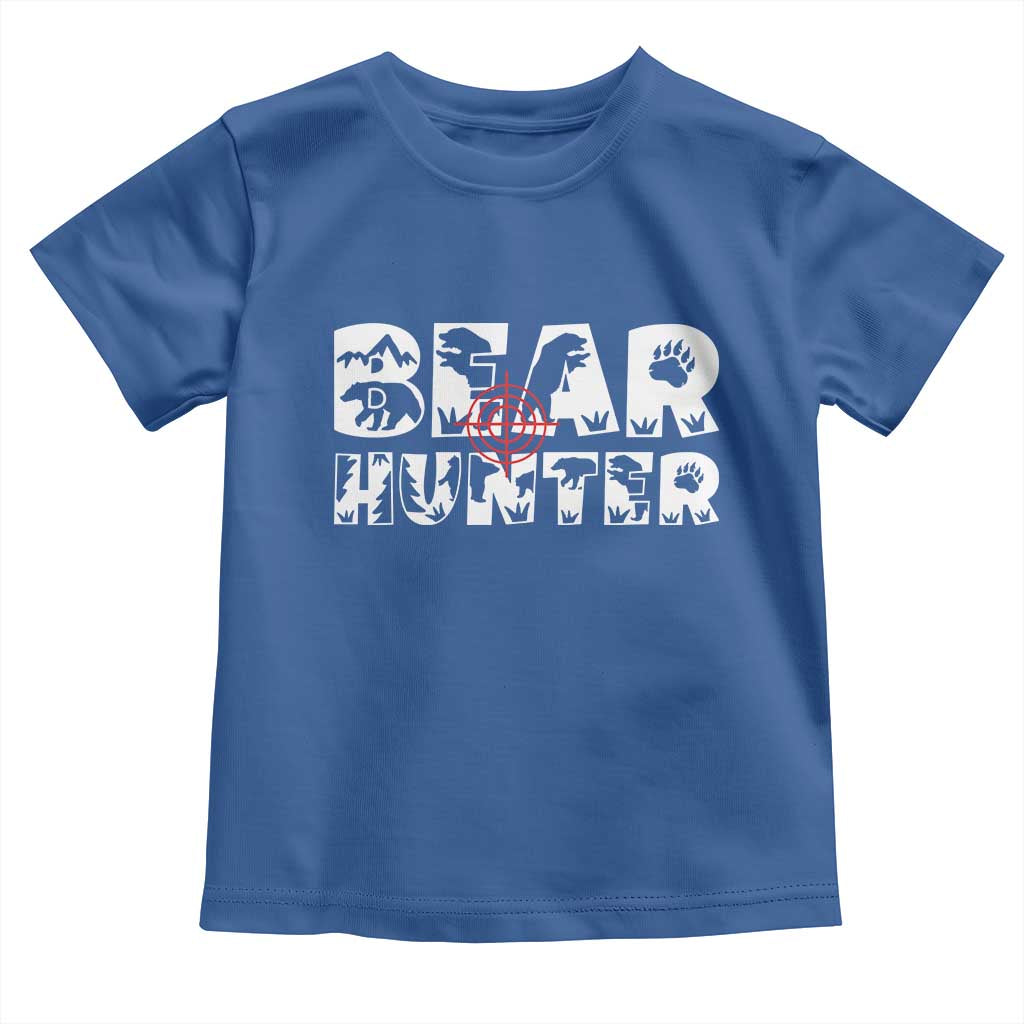 Bear Hunter Toddler T Shirt Outdoor Adventure Gift - Wonder Print Shop