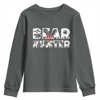 Bear Hunter Youth Sweatshirt Outdoor Adventure Gift - Wonder Print Shop