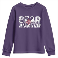 Bear Hunter Youth Sweatshirt Outdoor Adventure Gift - Wonder Print Shop