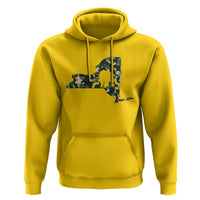 New York Bear Hunter Hoodie Camo Map Hunting Season Gift - Wonder Print Shop