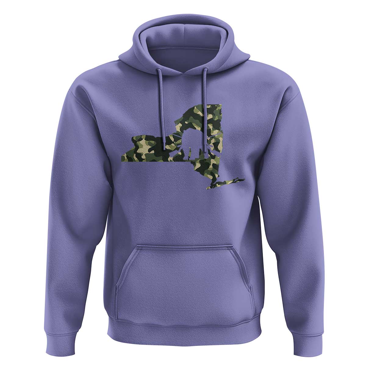 New York Bear Hunter Hoodie Camo Map Hunting Season Gift - Wonder Print Shop