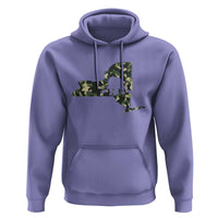 New York Bear Hunter Hoodie Camo Map Hunting Season Gift - Wonder Print Shop