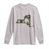 New York Bear Hunter Long Sleeve Shirt Camo Map Hunting Season Gift - Wonder Print Shop