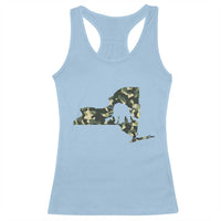 New York Bear Hunter Racerback Tank Top Camo Map Hunting Season Gift - Wonder Print Shop
