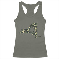 New York Bear Hunter Racerback Tank Top Camo Map Hunting Season Gift - Wonder Print Shop