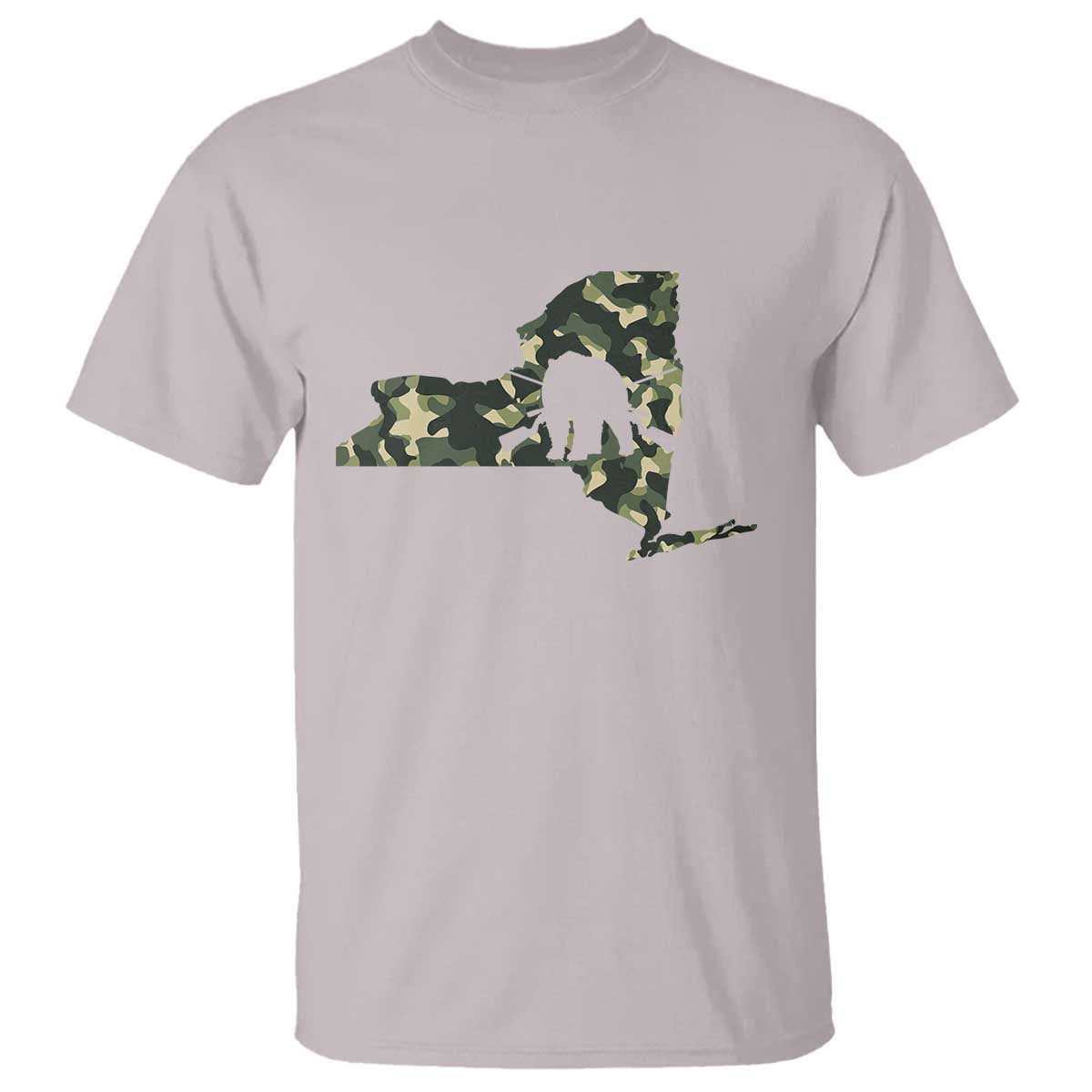 New York Bear Hunter T Shirt Camo Map Hunting Season Gift - Wonder Print Shop