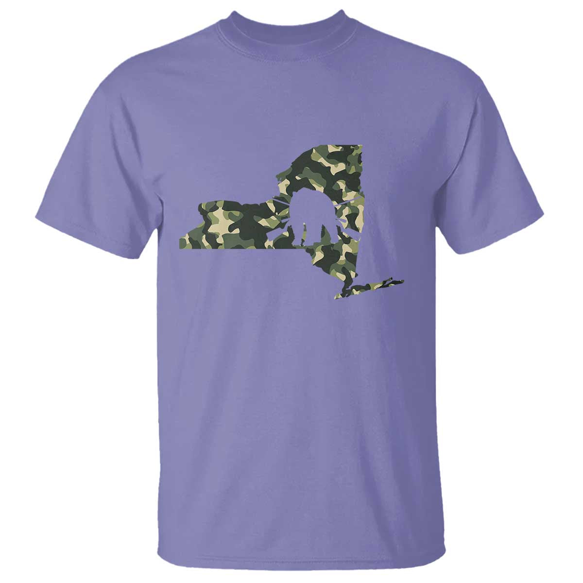 New York Bear Hunter T Shirt Camo Map Hunting Season Gift - Wonder Print Shop