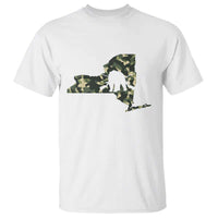 New York Bear Hunter T Shirt Camo Map Hunting Season Gift - Wonder Print Shop