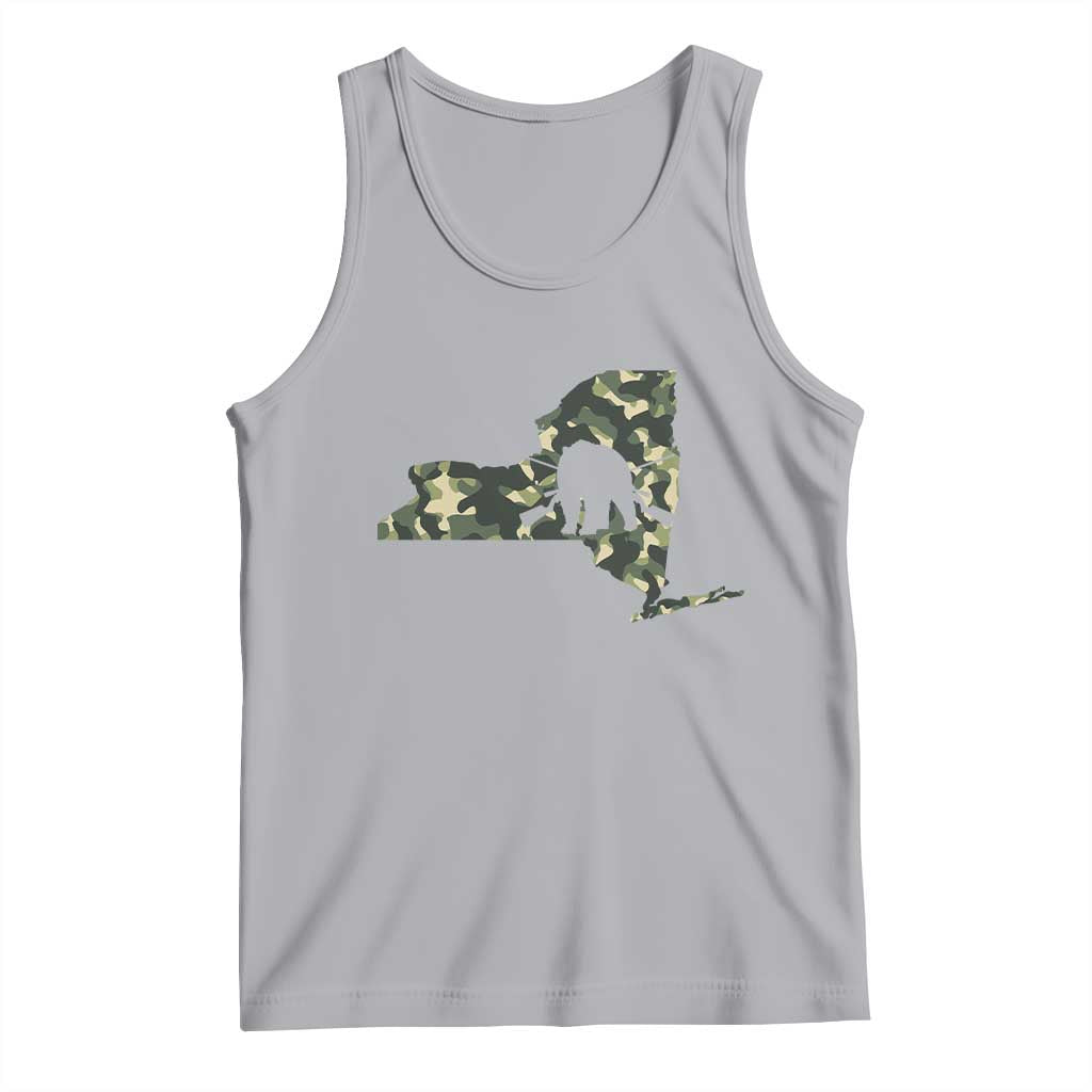 New York Bear Hunter Tank Top Camo Map Hunting Season Gift - Wonder Print Shop