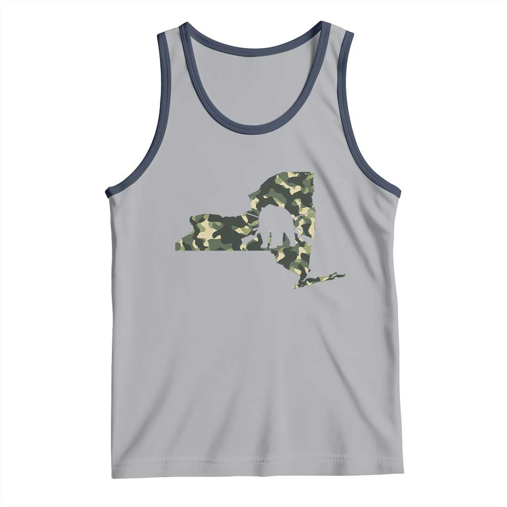 New York Bear Hunter Tank Top Camo Map Hunting Season Gift - Wonder Print Shop