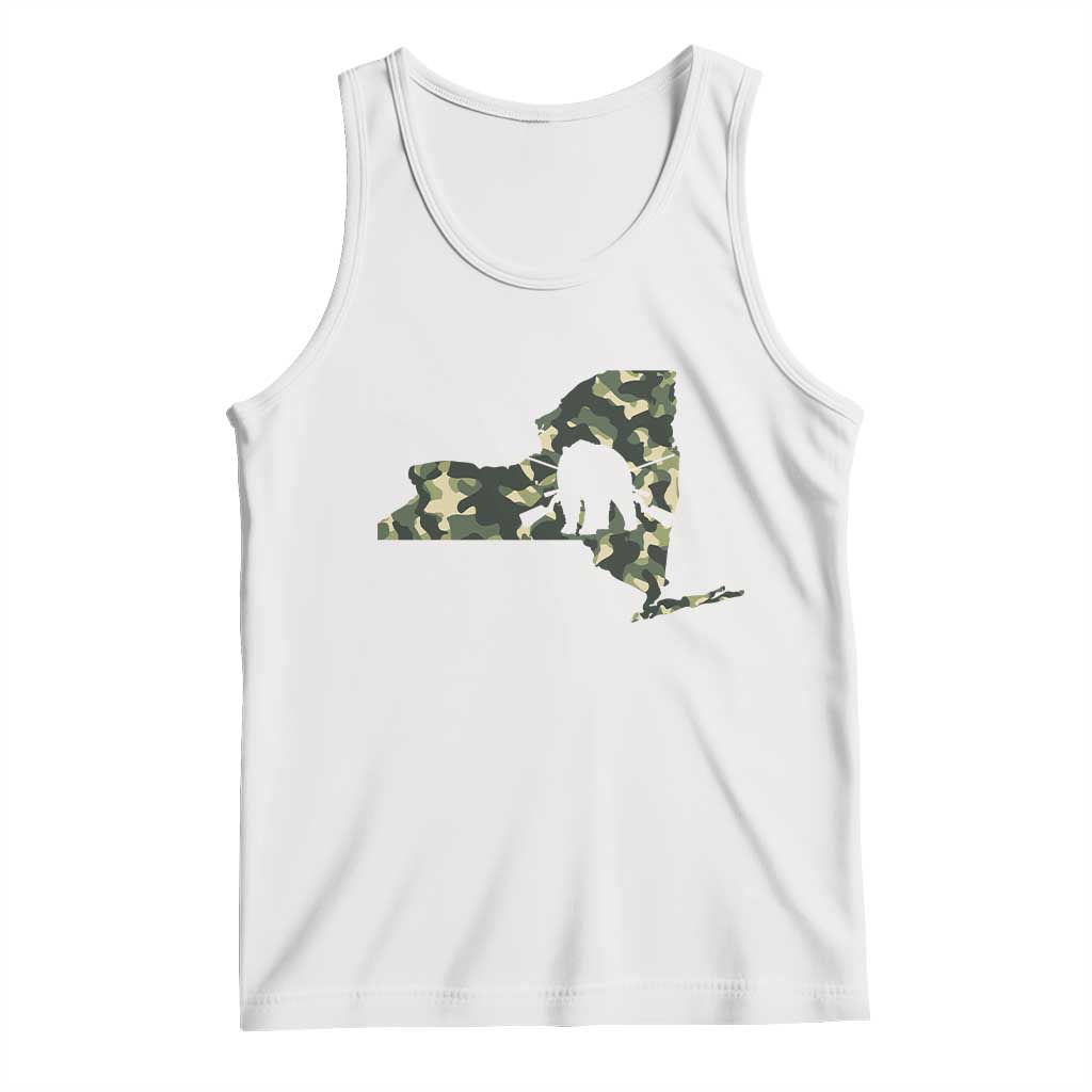 New York Bear Hunter Tank Top Camo Map Hunting Season Gift - Wonder Print Shop