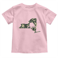 New York Bear Hunter Toddler T Shirt Camo Map Hunting Season Gift - Wonder Print Shop