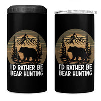 Id Rather Be Bear Hunting 4 in 1 Can Cooler Tumbler Retro Sunset Hunter Gift - Wonder Print Shop