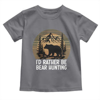 Id Rather Be Bear Hunting Toddler T Shirt Retro Sunset Hunter Gift - Wonder Print Shop