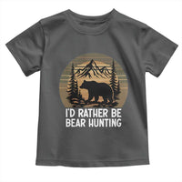Id Rather Be Bear Hunting Toddler T Shirt Retro Sunset Hunter Gift - Wonder Print Shop
