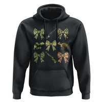 Women Bear Hunting Season Hoodie Camo Bow Coquette Gift - Wonder Print Shop