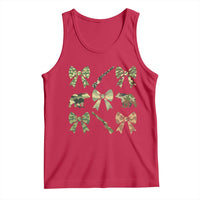 Women Bear Hunting Season Tank Top Camo Bow Coquette Gift - Wonder Print Shop