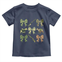 Women Bear Hunting Season Toddler T Shirt Camo Bow Coquette Gift - Wonder Print Shop