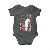 Patriotic Women Bow Hunter Baby Onesie American Flag Pink Camo Gift - Wonder Print Shop