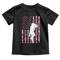 Patriotic Women Bow Hunter Toddler T Shirt American Flag Pink Camo Gift - Wonder Print Shop