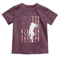 Patriotic Women Bow Hunter Toddler T Shirt American Flag Pink Camo Gift - Wonder Print Shop