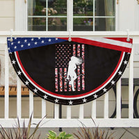 Women Bow Hunter Patriotic Fan Flag American Flag Pink Camo Gift
