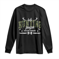 Funny Hunting Lover Long Sleeve Shirt Hello Hunting Season Goodbye Husband - Wonder Print Shop