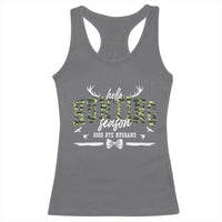 Funny Hunting Lover Racerback Tank Top Hello Hunting Season Goodbye Husband - Wonder Print Shop