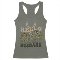 Hello Hunting Season Goodbye Husband Racerback Tank Top Funny Hunter Wife Gift - Wonder Print Shop