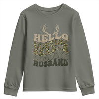 Hello Hunting Season Goodbye Husband Youth Sweatshirt Funny Hunter Wife Gift - Wonder Print Shop