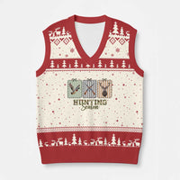 Hunting Season V-Neck Knit Sweater Vest Funny Hunter Wife Gift - Wonder Print Shop