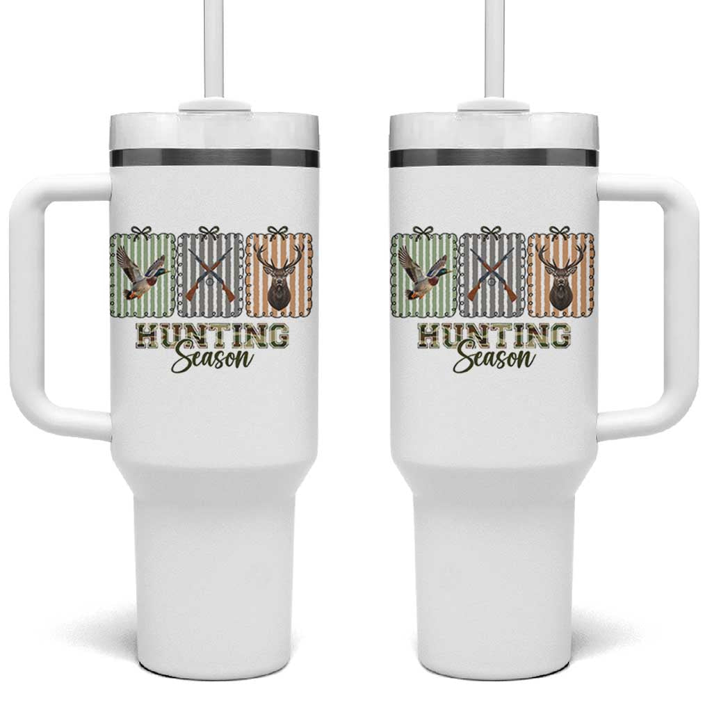 Hunting Season Tumbler With Handle Funny Hunter Wife Gift - Wonder Print Shop