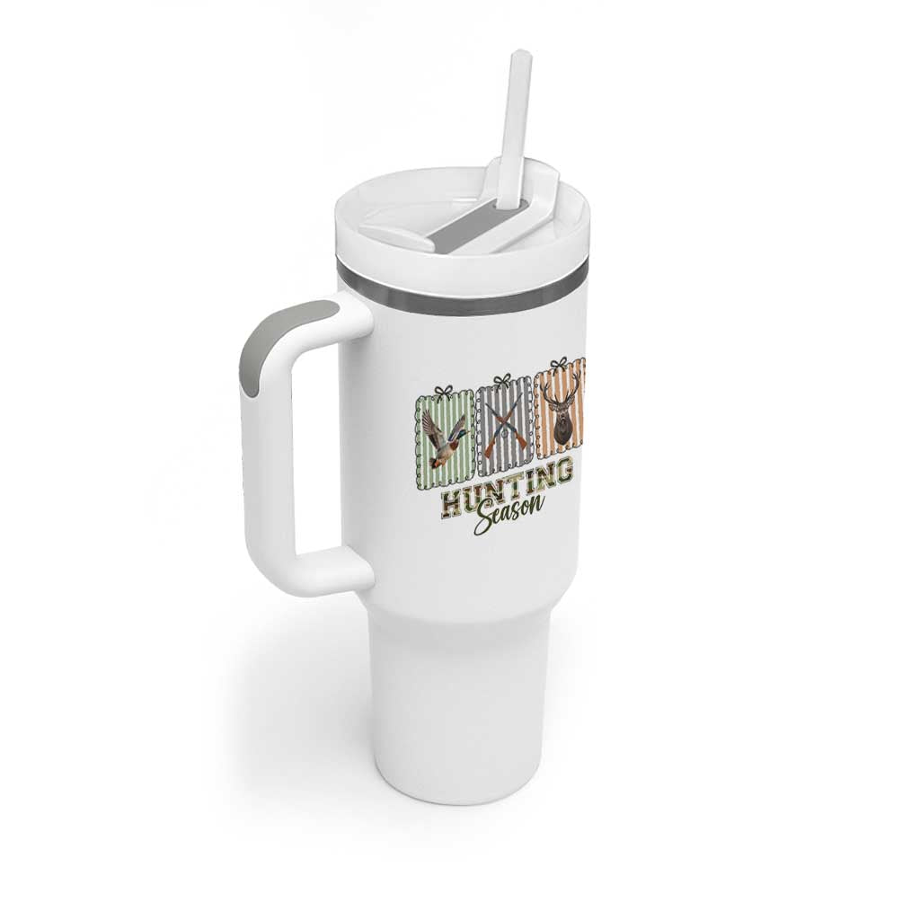 Hunting Season Tumbler With Handle Funny Hunter Wife Gift - Wonder Print Shop