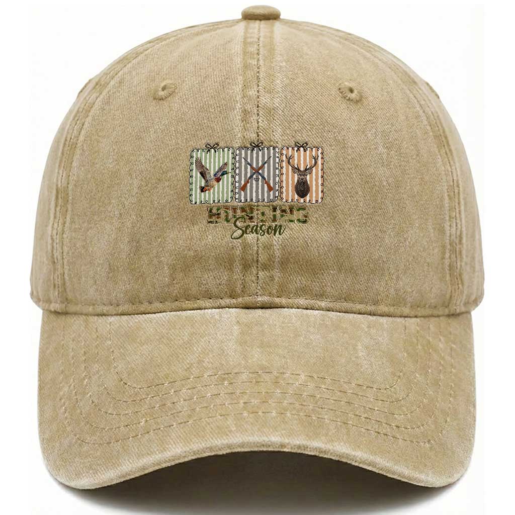 Hunting Season Washed Cotton Baseball Cap Funny Hunter Wife Gift