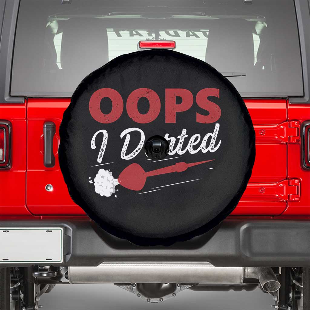 Dart Player Sarcasm Gift Spare Tire Cover Funny Oops I Darted - Wonder Print Shop