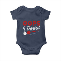 Dart Player Sarcasm Gift Baby Onesie Funny Oops I Darted - Wonder Print Shop