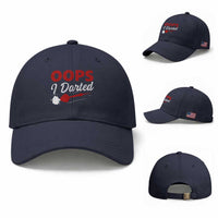 Dart Player Sarcasm Gift Baseball Cap Funny Oops I Darted