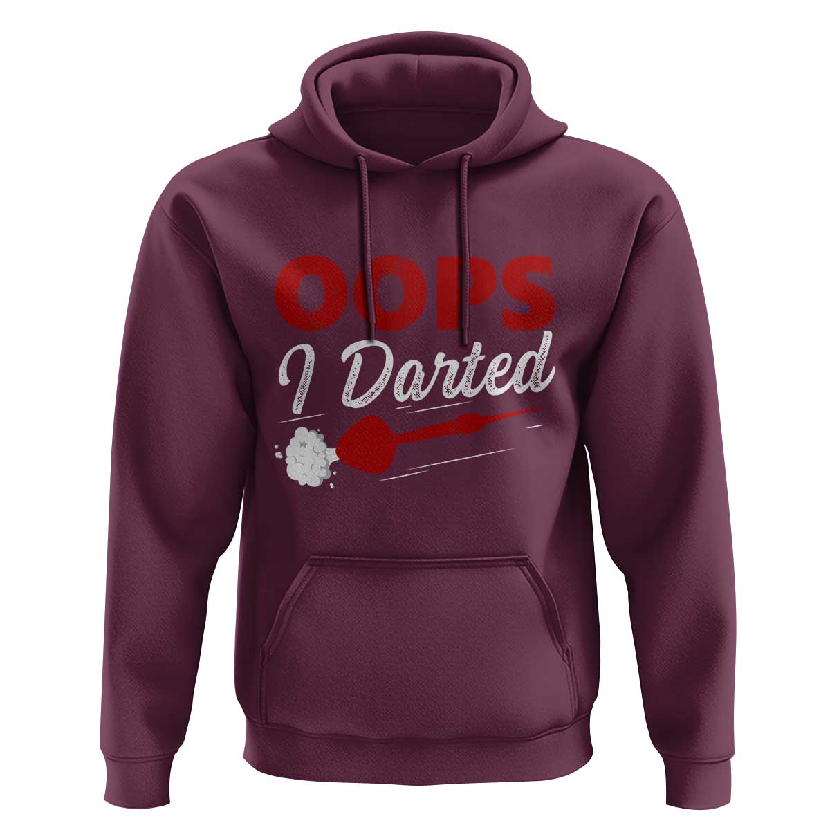 Dart Player Sarcasm Gift Hoodie Funny Oops I Darted - Wonder Print Shop
