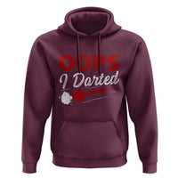 Dart Player Sarcasm Gift Hoodie Funny Oops I Darted - Wonder Print Shop