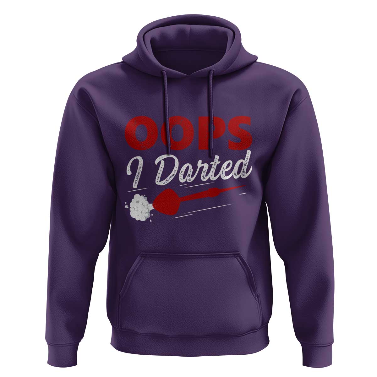 Dart Player Sarcasm Gift Hoodie Funny Oops I Darted - Wonder Print Shop