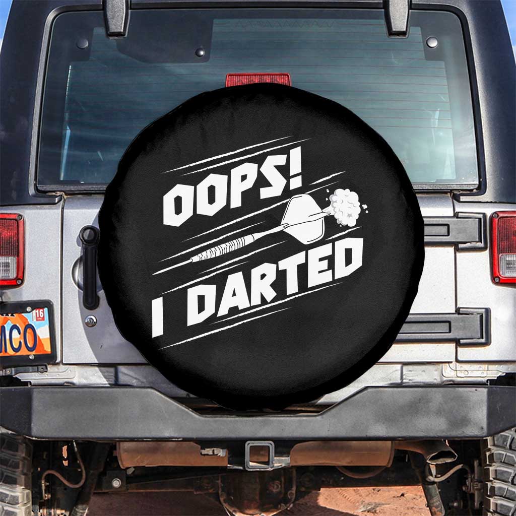 Funny Dart Thrower Spare Tire Cover Oops I Darted Gift For Dartist - Wonder Print Shop