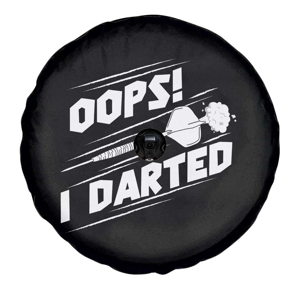 Funny Dart Thrower Spare Tire Cover Oops I Darted Gift For Dartist - Wonder Print Shop