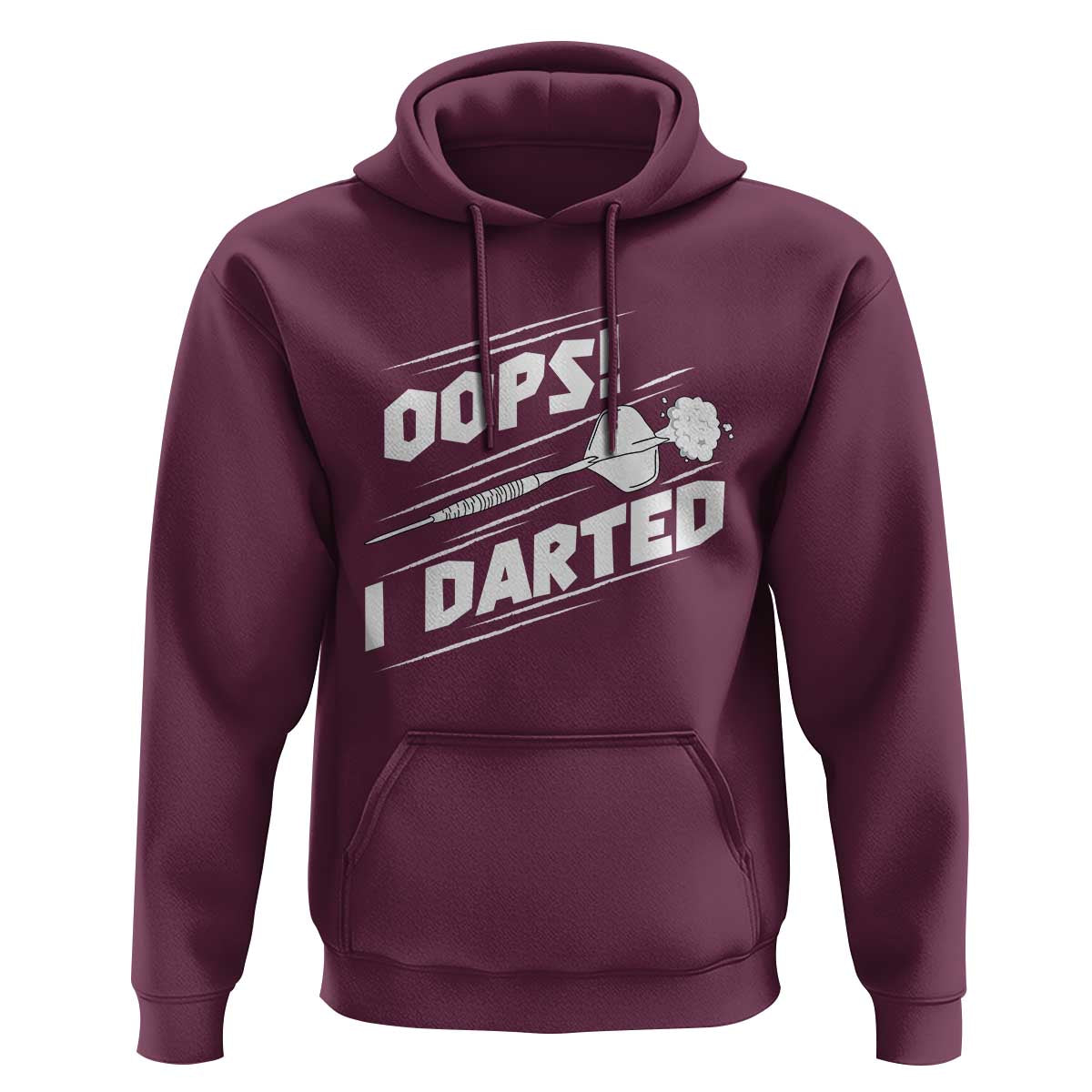 Funny Dart Thrower Hoodie Oops I Darted Gift For Dartist - Wonder Print Shop