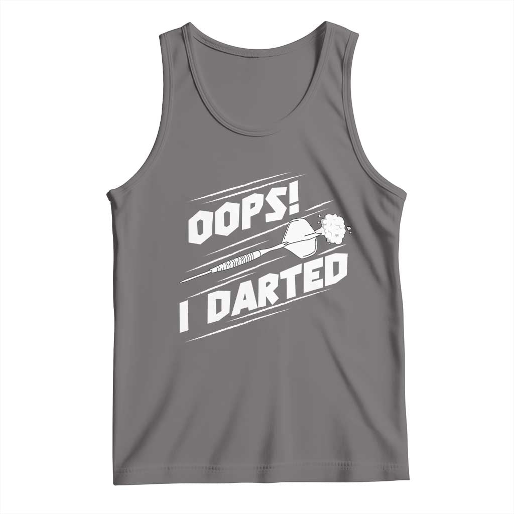 Funny Dart Thrower Tank Top Oops I Darted Gift For Dartist - Wonder Print Shop