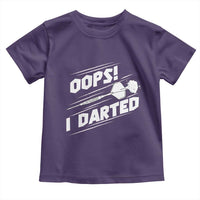 Funny Dart Thrower Toddler T Shirt Oops I Darted Gift For Dartist - Wonder Print Shop