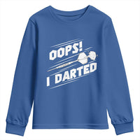 Funny Dart Thrower Youth Sweatshirt Oops I Darted Gift For Dartist - Wonder Print Shop